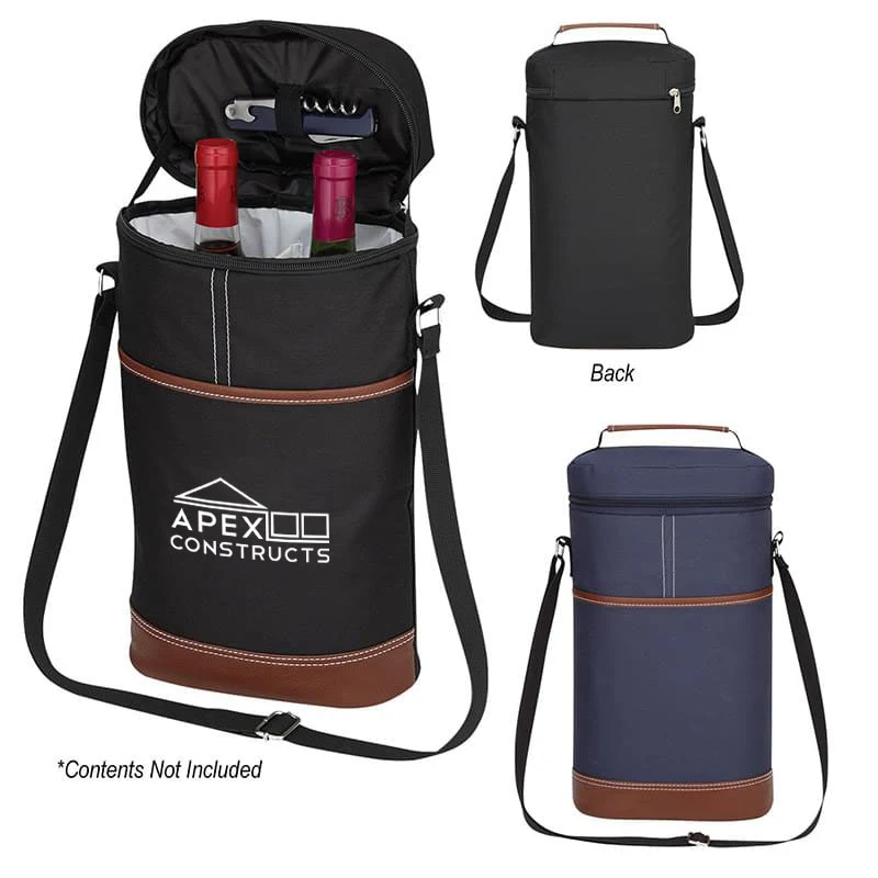 Continental Wine Cooler Bag - Embroidered 1