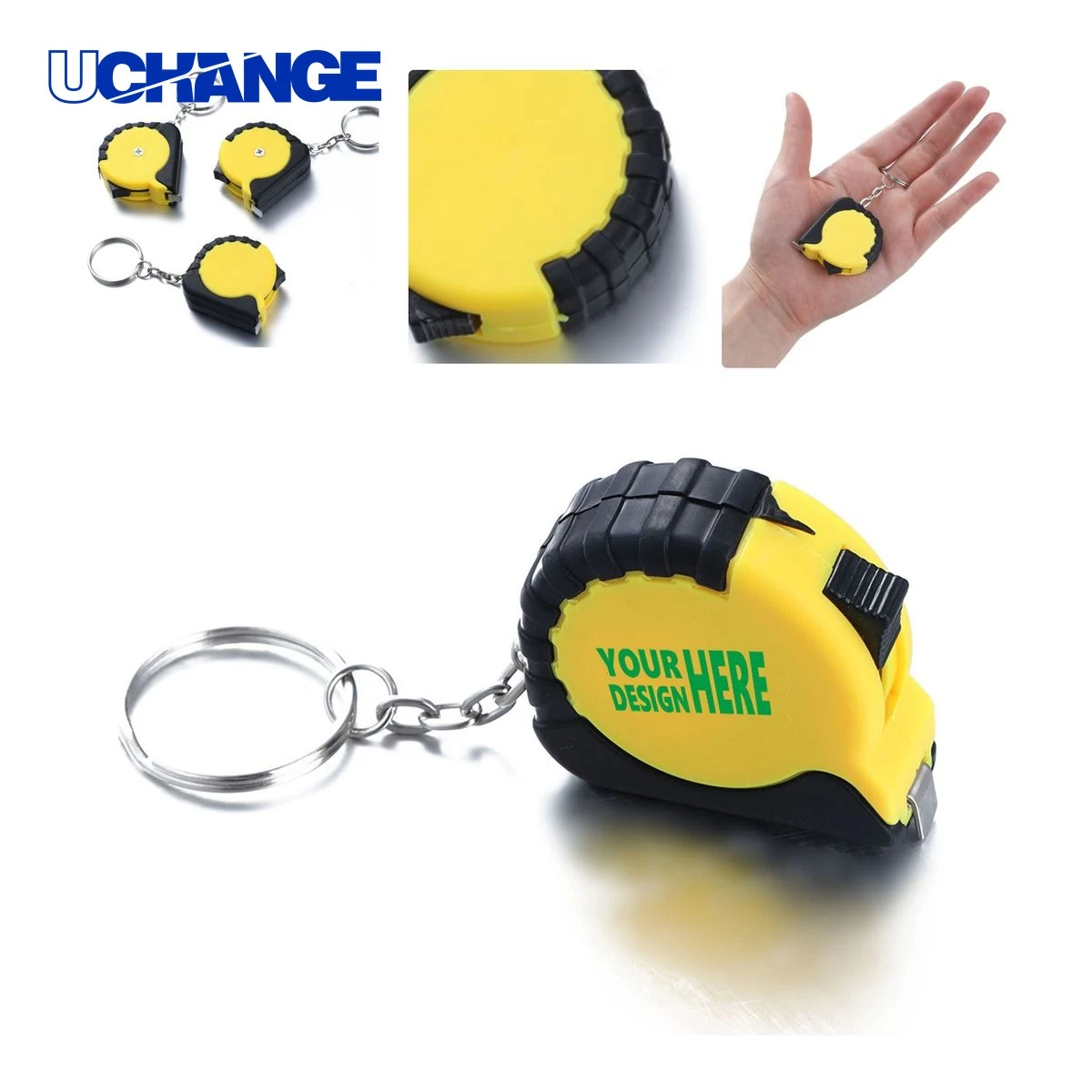 Compact Retractable Keychain Tape Measure Tool 1