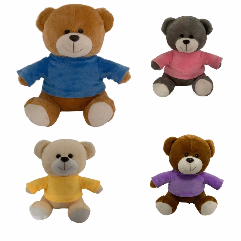 10" Classic Stuffed Doll Bear Toy With Customized Printing T
