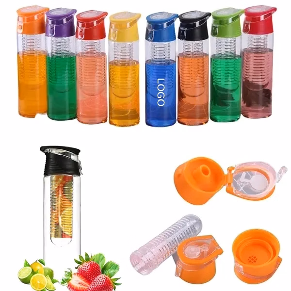 BPA-Free Fruit Infuser Bottle with Carrying Handle