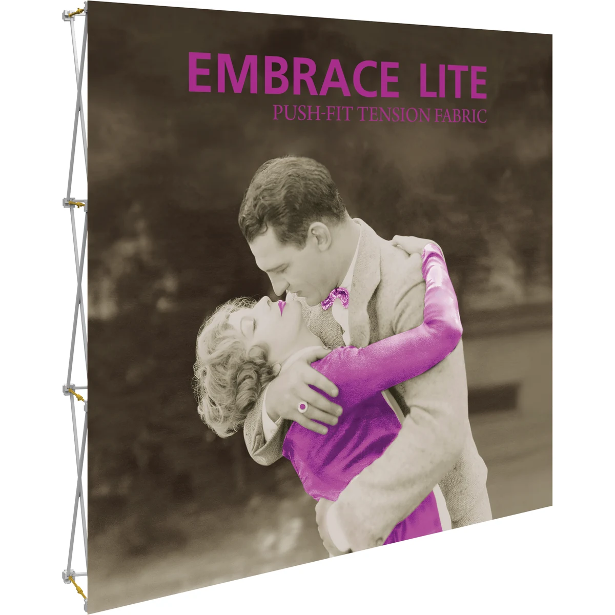 Embrace Lite 7.5ft. Full Height Display with Front Graphic 1