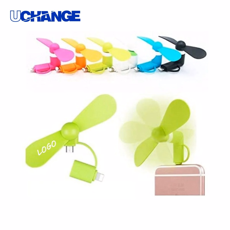 2-in-1 Portable USB Cellphone Fan Mini Cooler for Travel & Everyday Use
