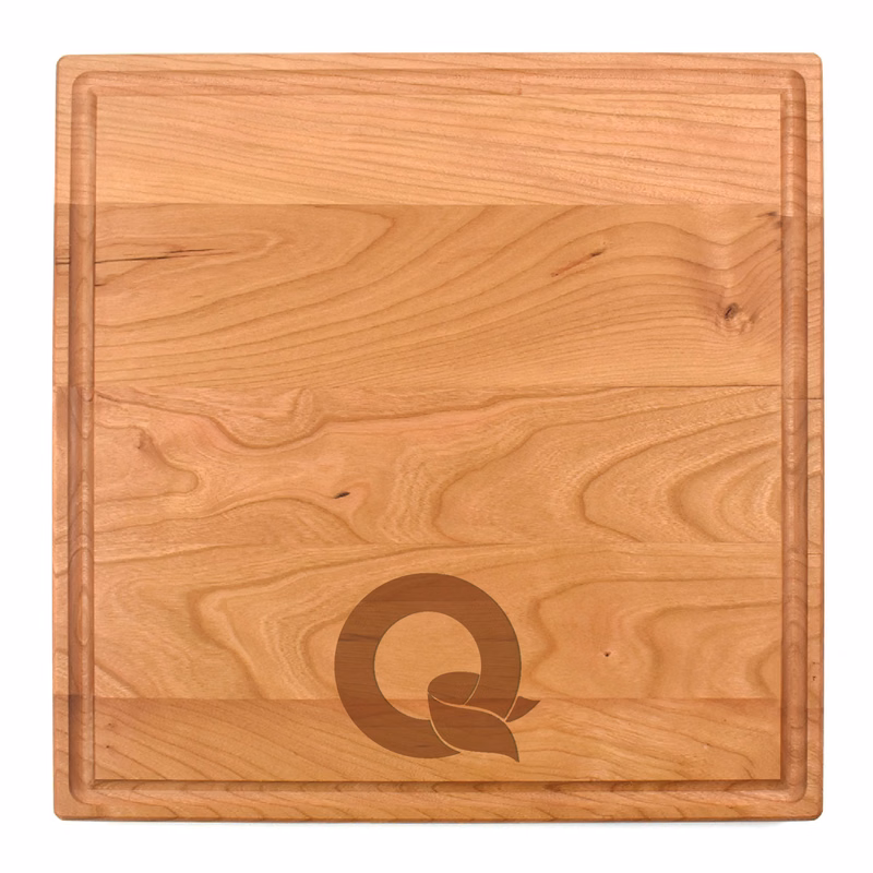 12 x 12" Cherry Square Cutting Board with Juice Groove