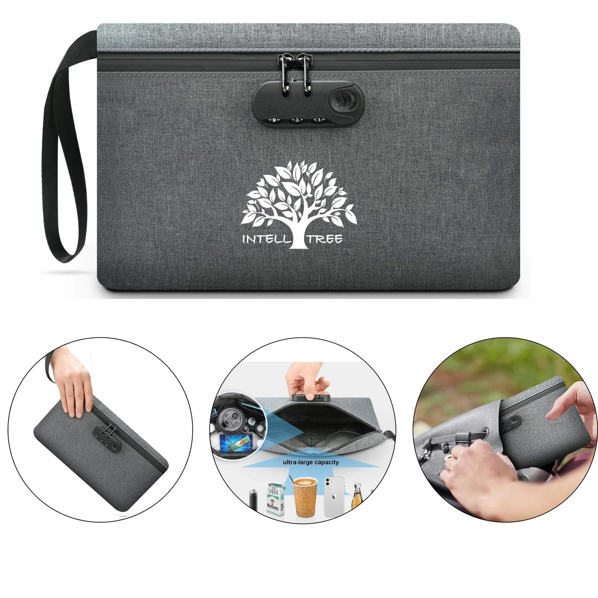 Pouch Zipper Smell Proof Tobacco Bag 1