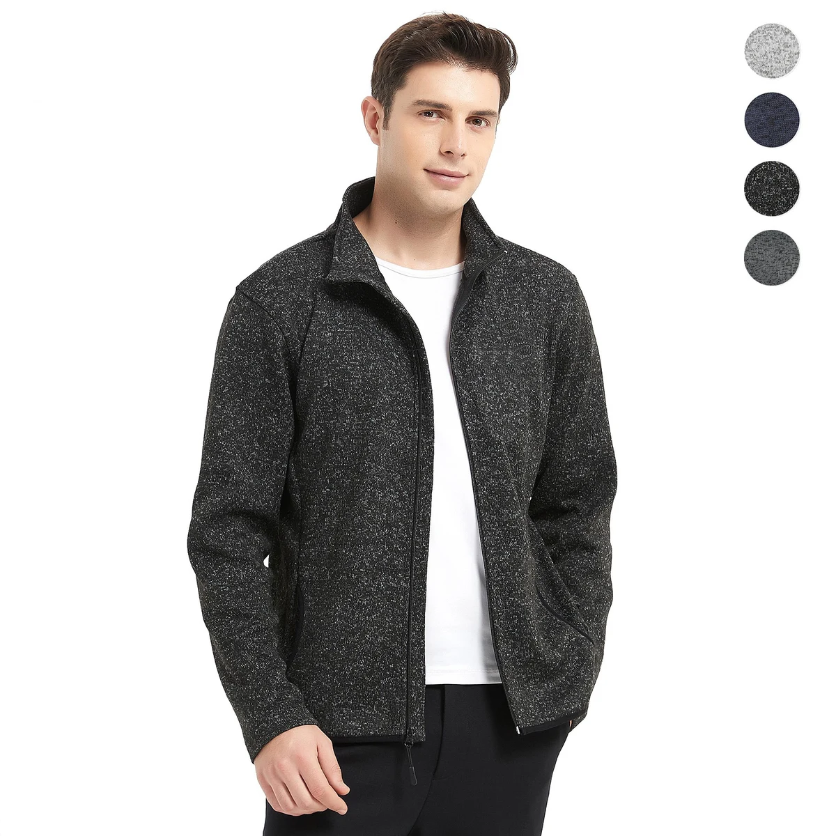 Men's Full-Zip Sweater Fleece Jacket 1