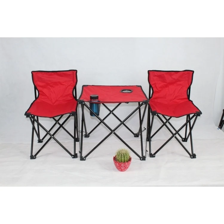 600D Oxford Fabric Beach Camping Chairs / Desk Sets 1