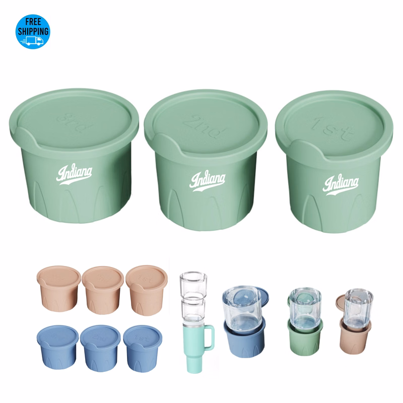 Silicone Ice Cube Tray for Tumbler 3-Pieces Set
