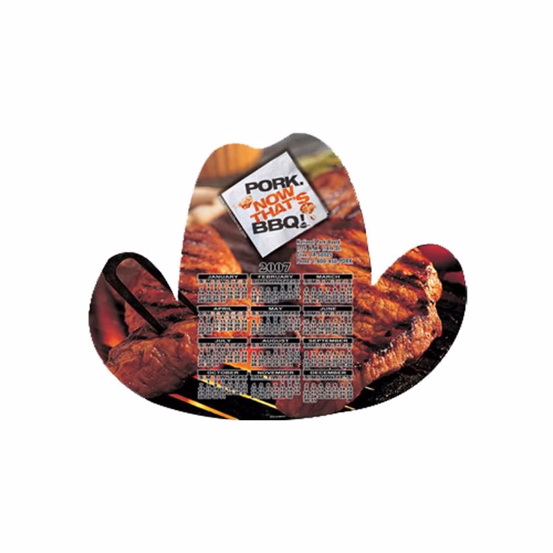Cowboy Hat Shape Stock Vinyl Magnet - 30mil