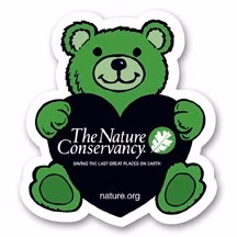 USA Made Premium UV Window Micro-Suction Cling Decal (2.375"x2.625") Teddy Bear w/ Heart Shape