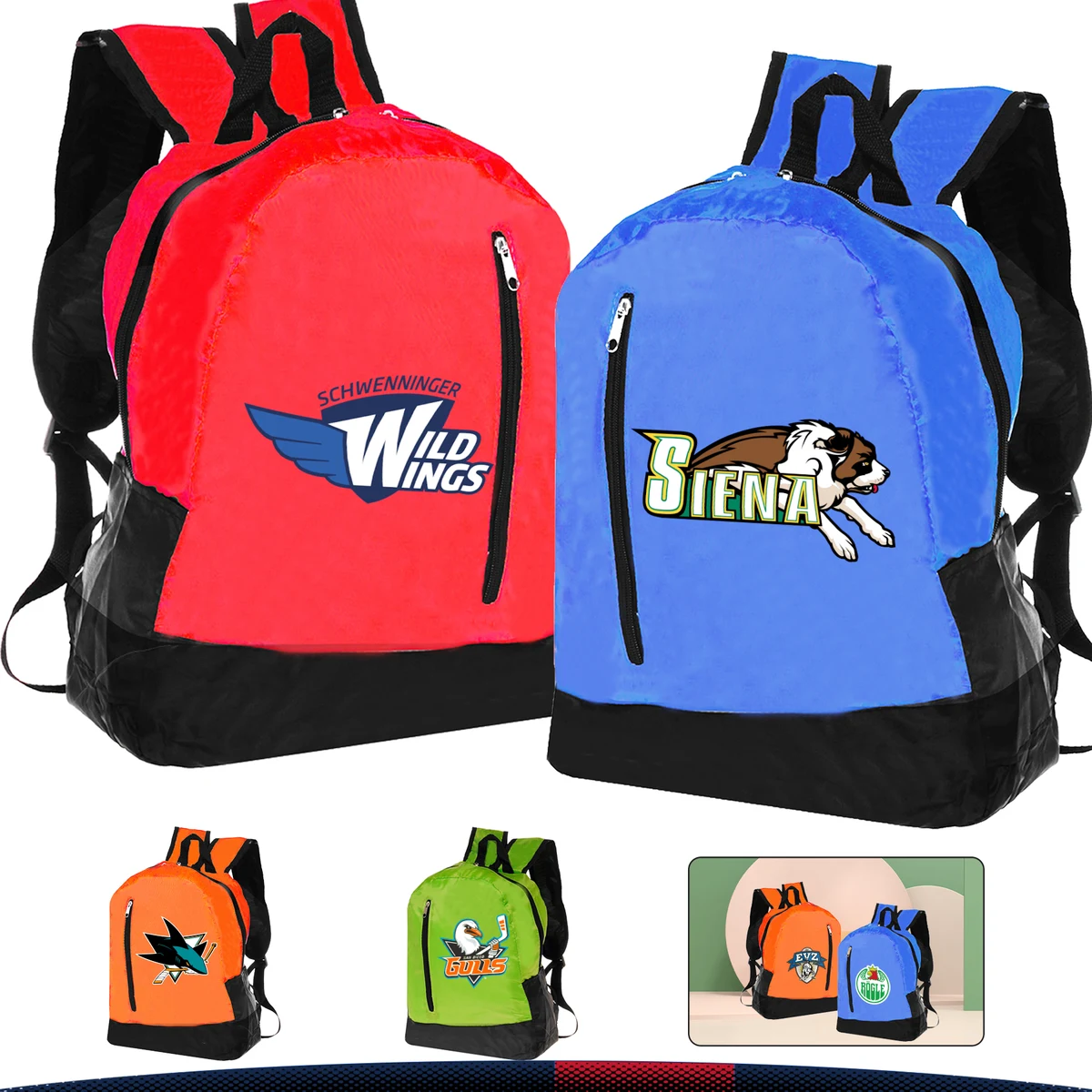 Methc Sports Backpacks, custom backpack with logo imprint 1