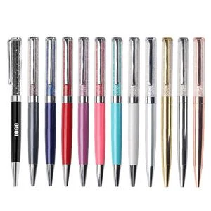 Crystal Bling Plated Metal Color Pen 1