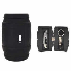 3 In 1 Professional Wine Opener With Barrel Shaped Case