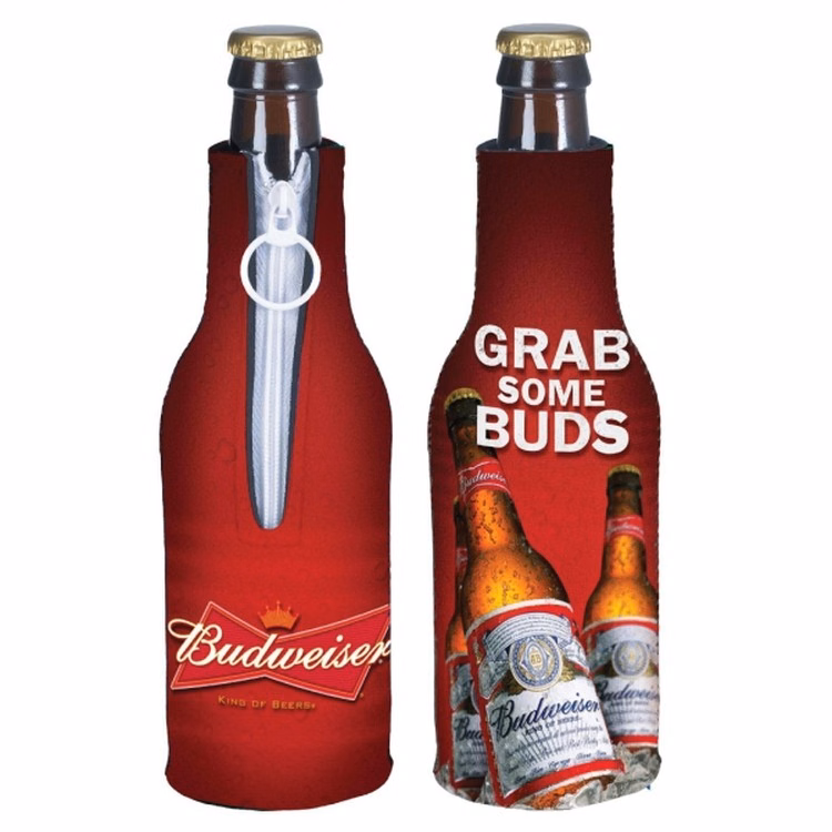 Neoprene Bottle Insulator with Zipper - Full Color