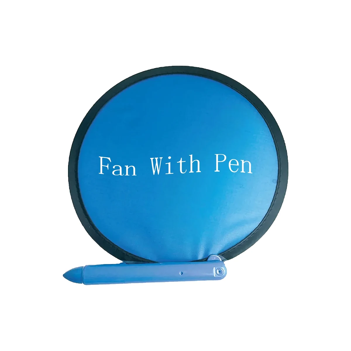 7" D Round Nylon Fan With Pen 1