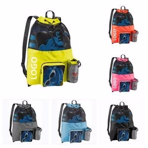Large Beach Outdoor Drawstring Backpack