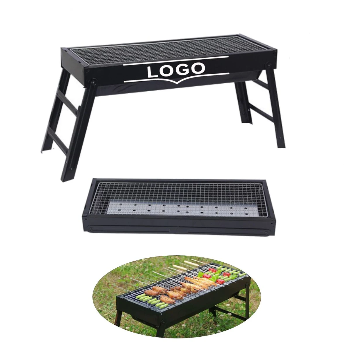 Detachable And Portable Household barbecue grill 1