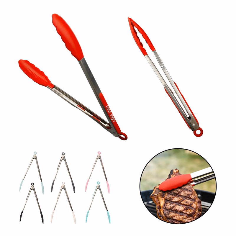 Silicone-Tipped Kitchen Tongs