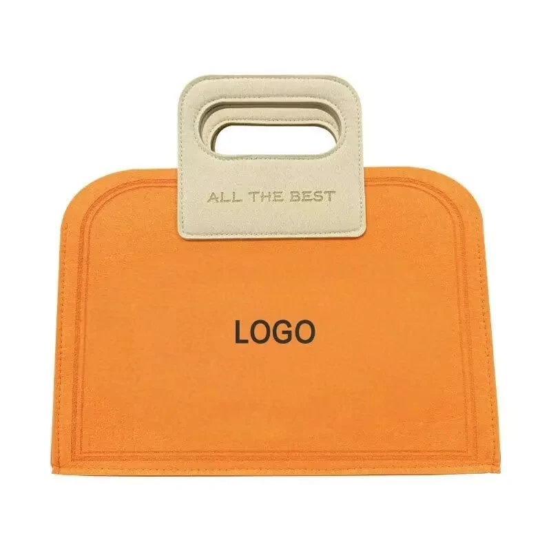 13.78 inch customizable felt cloth tote bag 1
