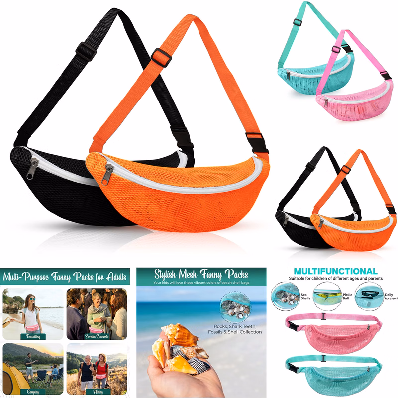 Kids Mesh Beach Bag for Sand Toys