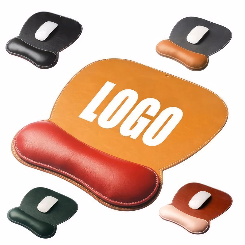 Custom PU Leather Computer Laptop Mouse Pad Split Set