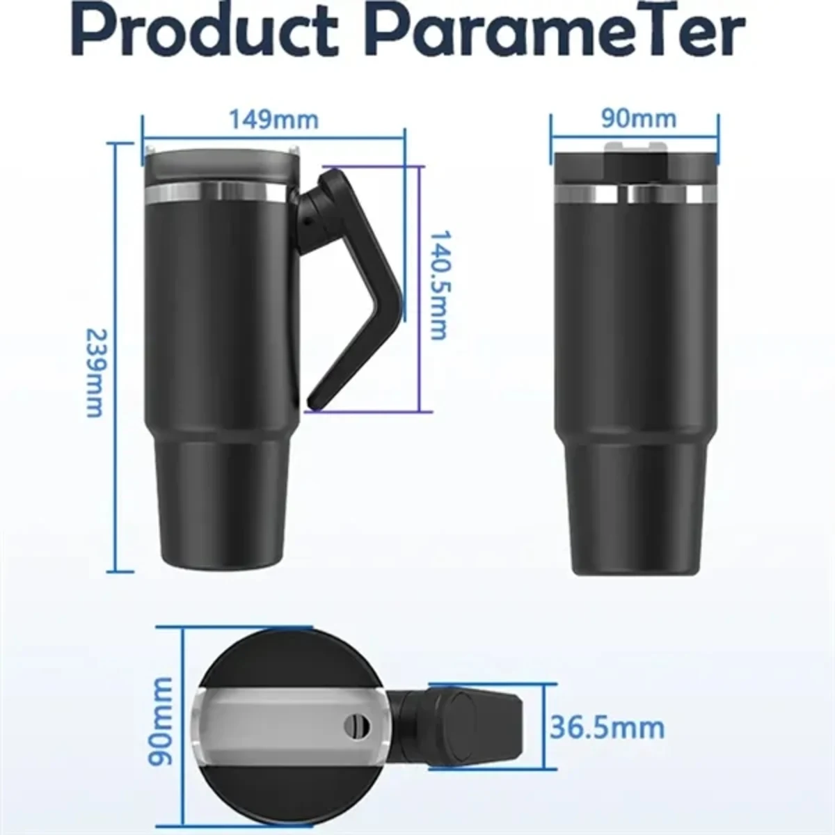 40oz Handle Travel Tumbler
1