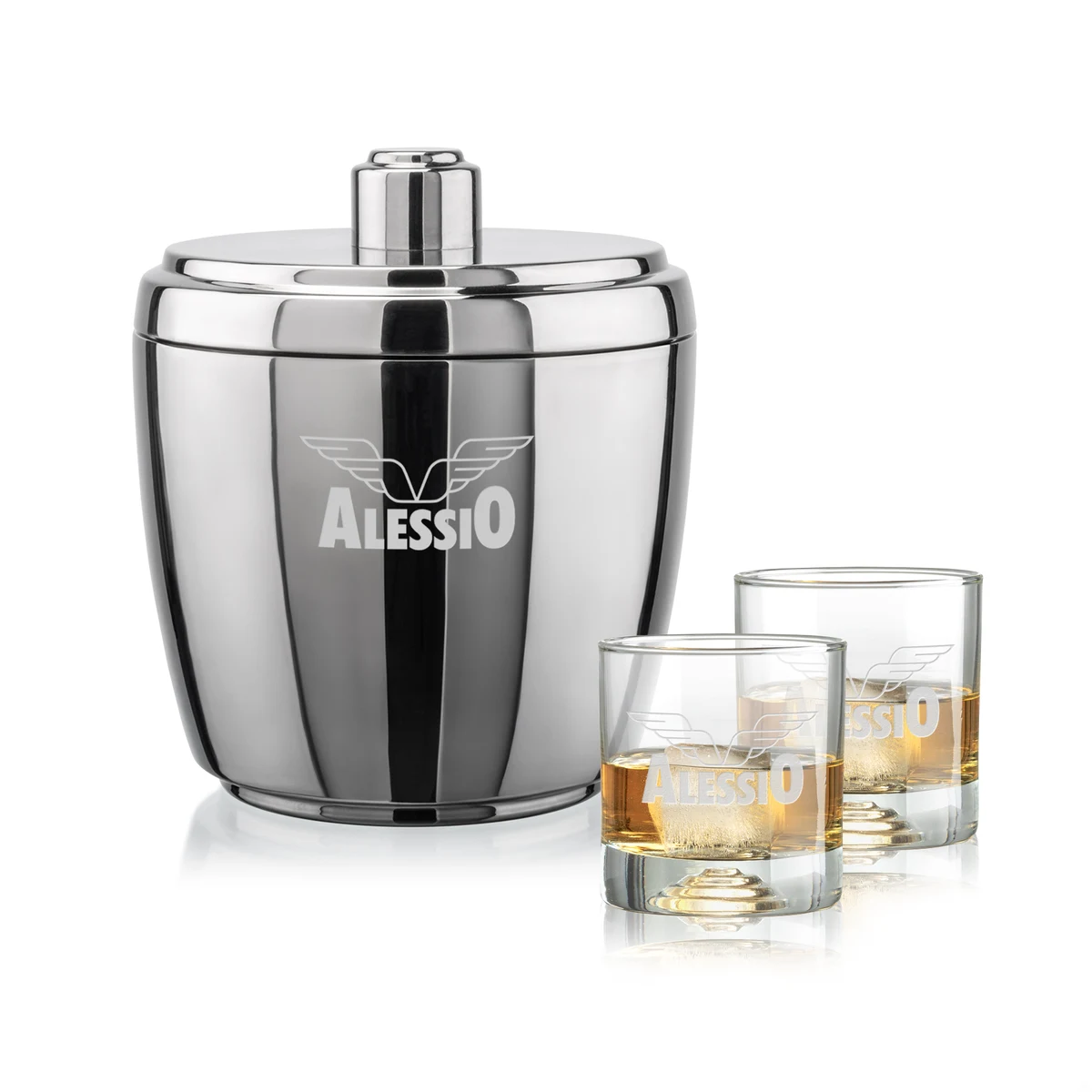 Pescara Ice Bucket & Marbella On-the-Rocks Set 1
