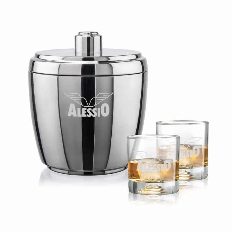 Pescara Ice Bucket & Marbella On-the-Rocks Set
