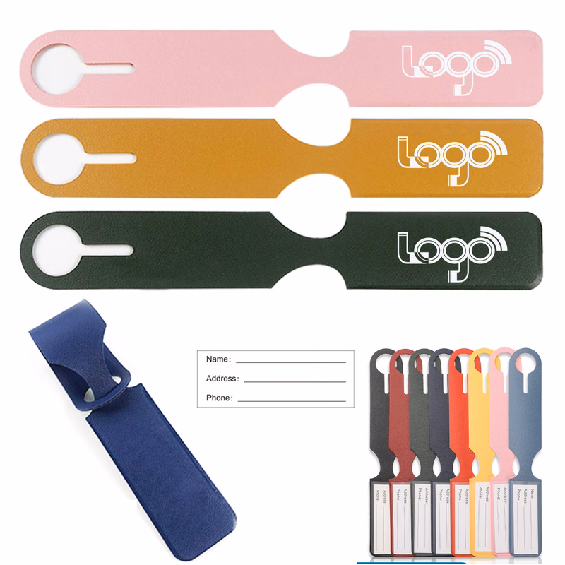 Luggage Bag Tags Leather Travel ID Labels