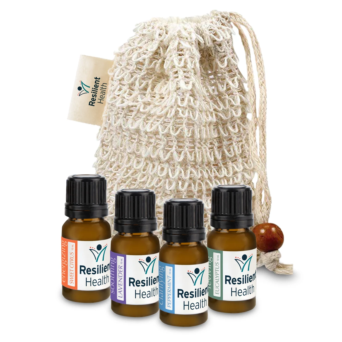 Loofah Bag with 4 Essential Oil Aromas 1