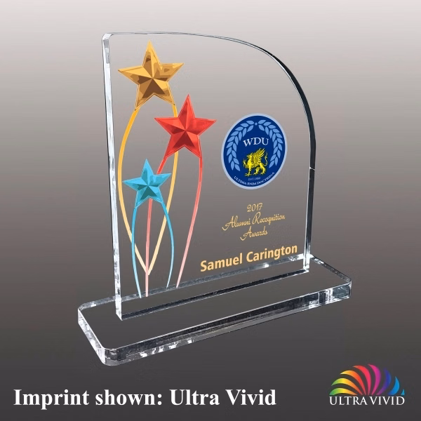 Acrylic Star Award - Ultra Vivid Color
