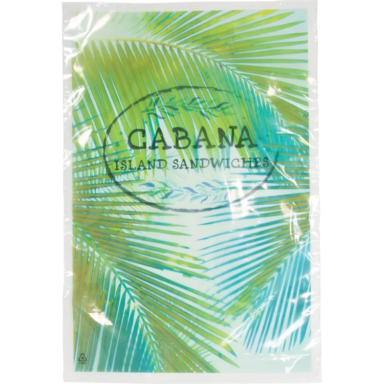 Digital Full Color 1-Sided Clear Plastic Bag (9"x 13") 1