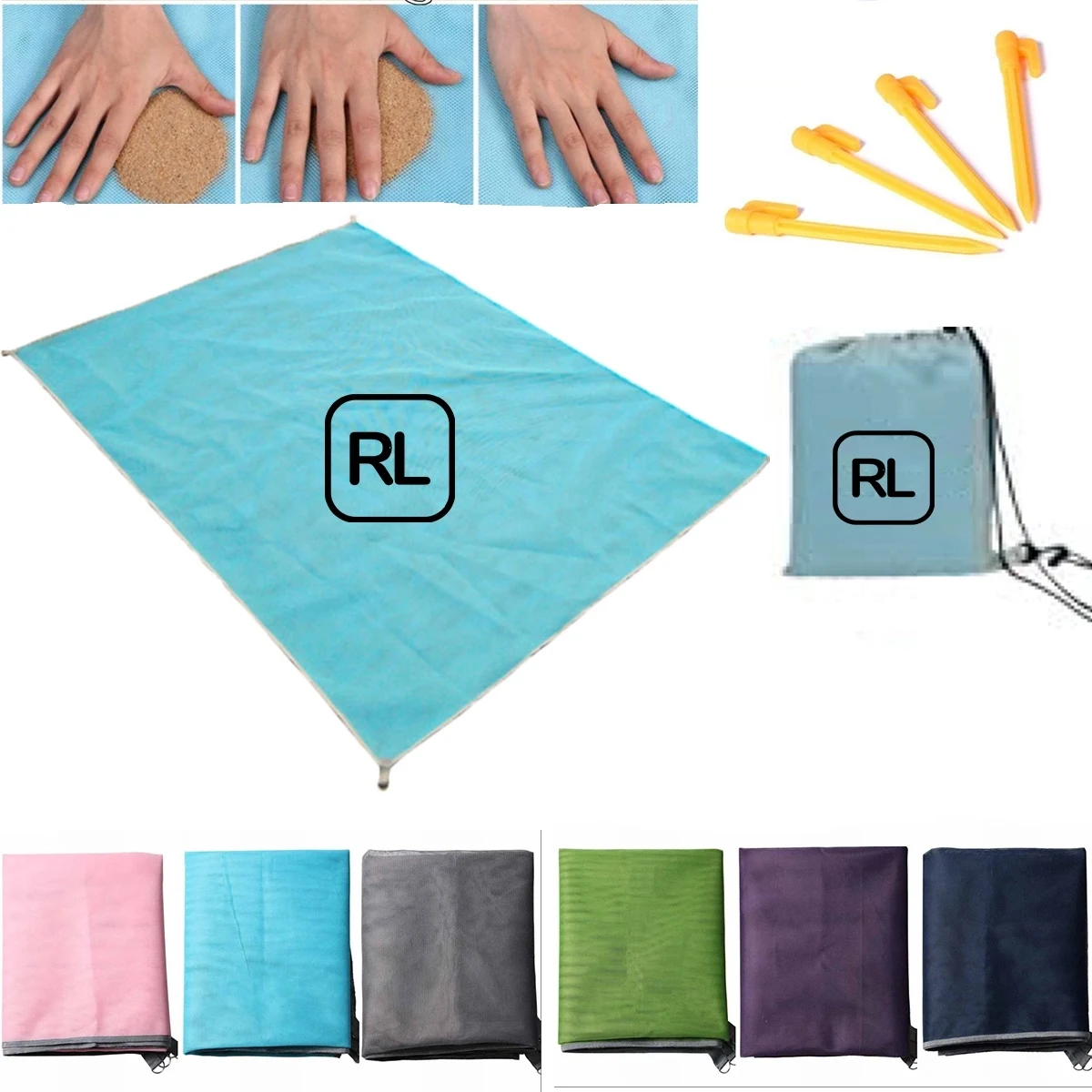 79 X 79 Inch Sand Free Beach Mat 1
