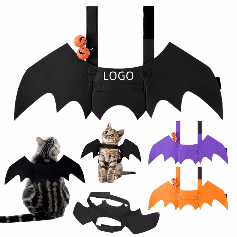 Pet Halloween Decoration Bat Wings
