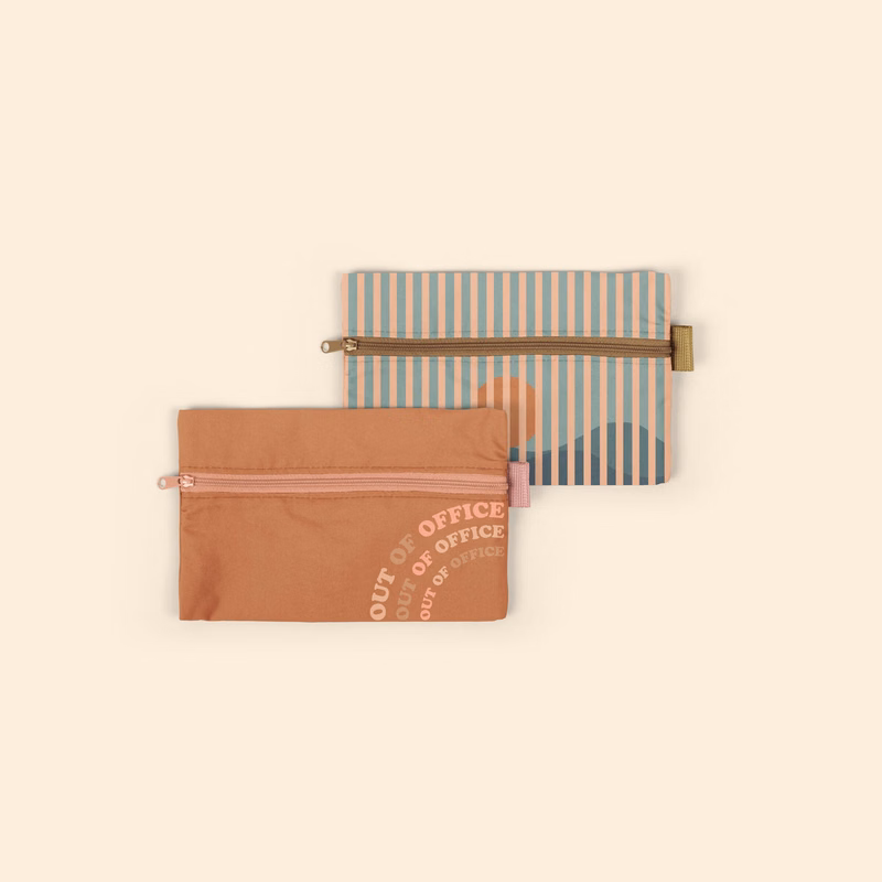 ZIP FRONT POUCHES - 4CP NYLON - SMALL