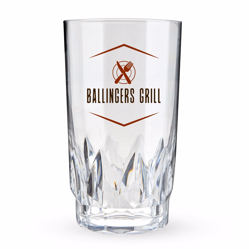 Viski® Shatterproof Acrylic Highball Tumbler, set of 4