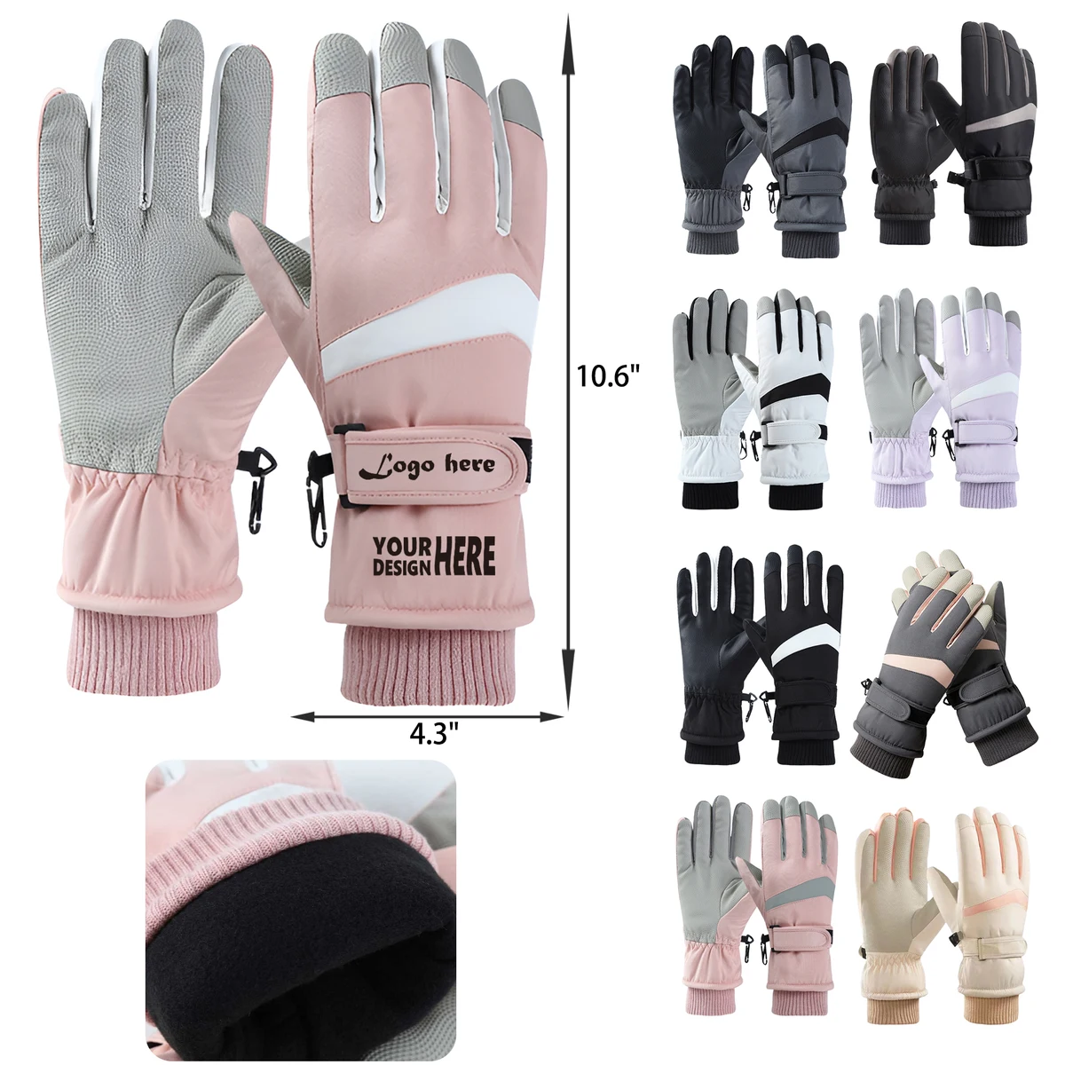 MOQ 50 PCS Durable Winter Outdoor Sports Warm Gloves 1