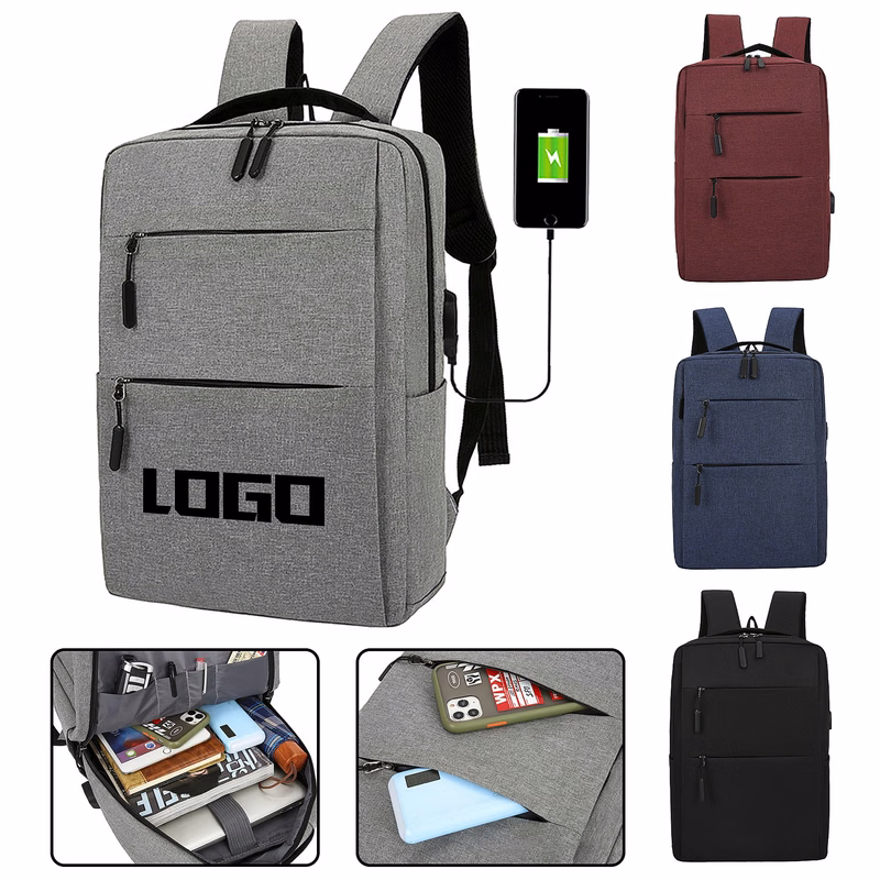 Water Resistant Laptop Travel Bag with USB Charging Port