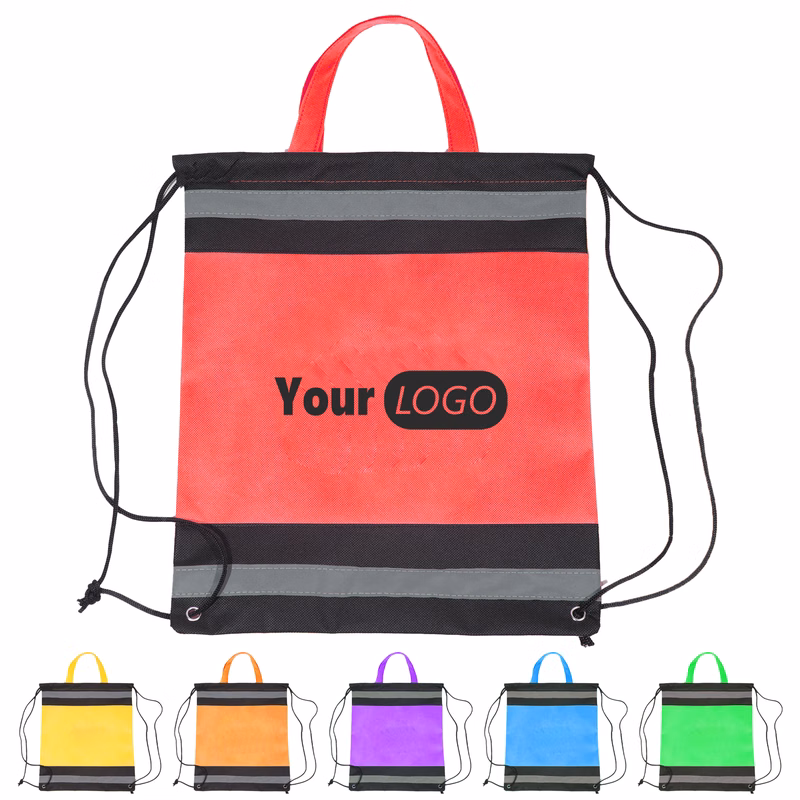 Other Fabric Vibrant Customizable Drawstring Backpack