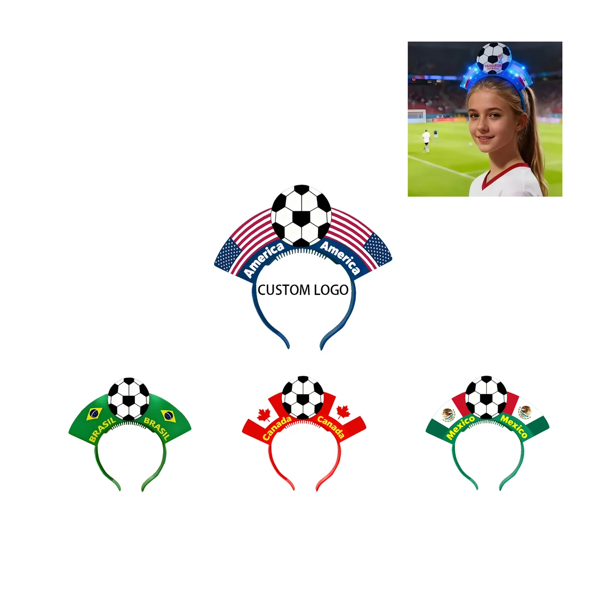 World Cup Custom Shining Headband 1