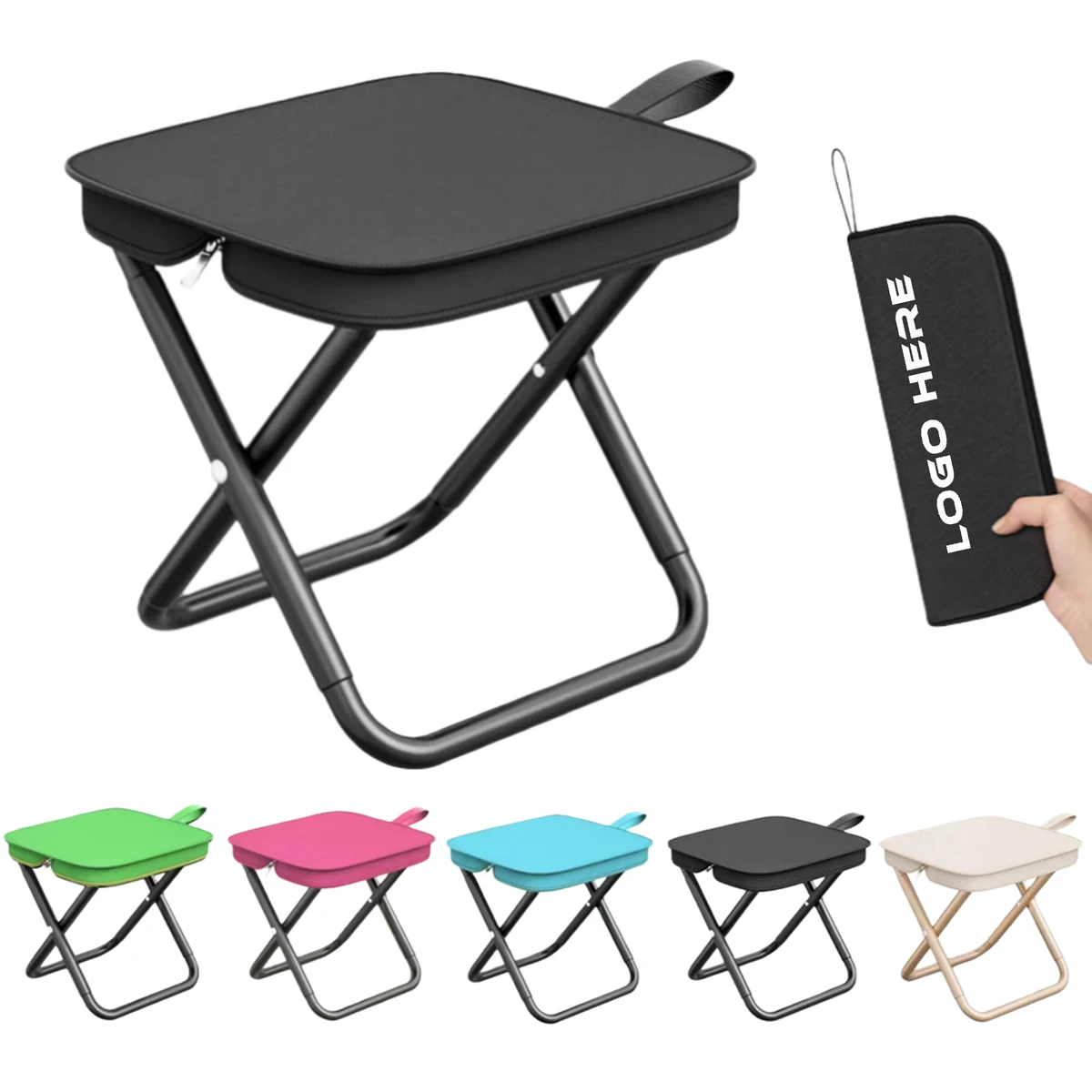 Outd+2:5oor Zipper Pack Camping Chair Foldable Backpack Stool 1