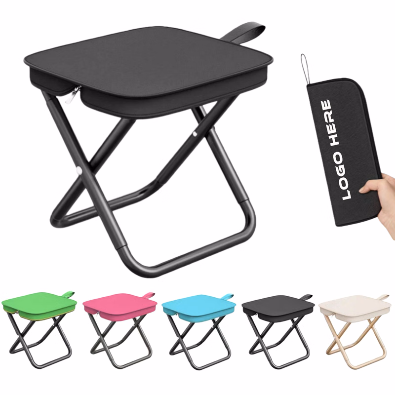 Outd+2:5oor Zipper Pack Camping Chair Foldable Backpack Stool