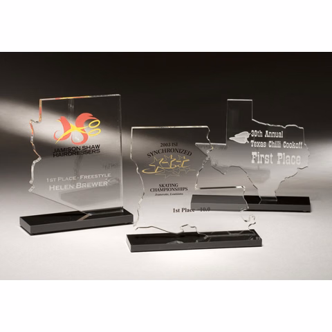 State Shapes Acrylic Award