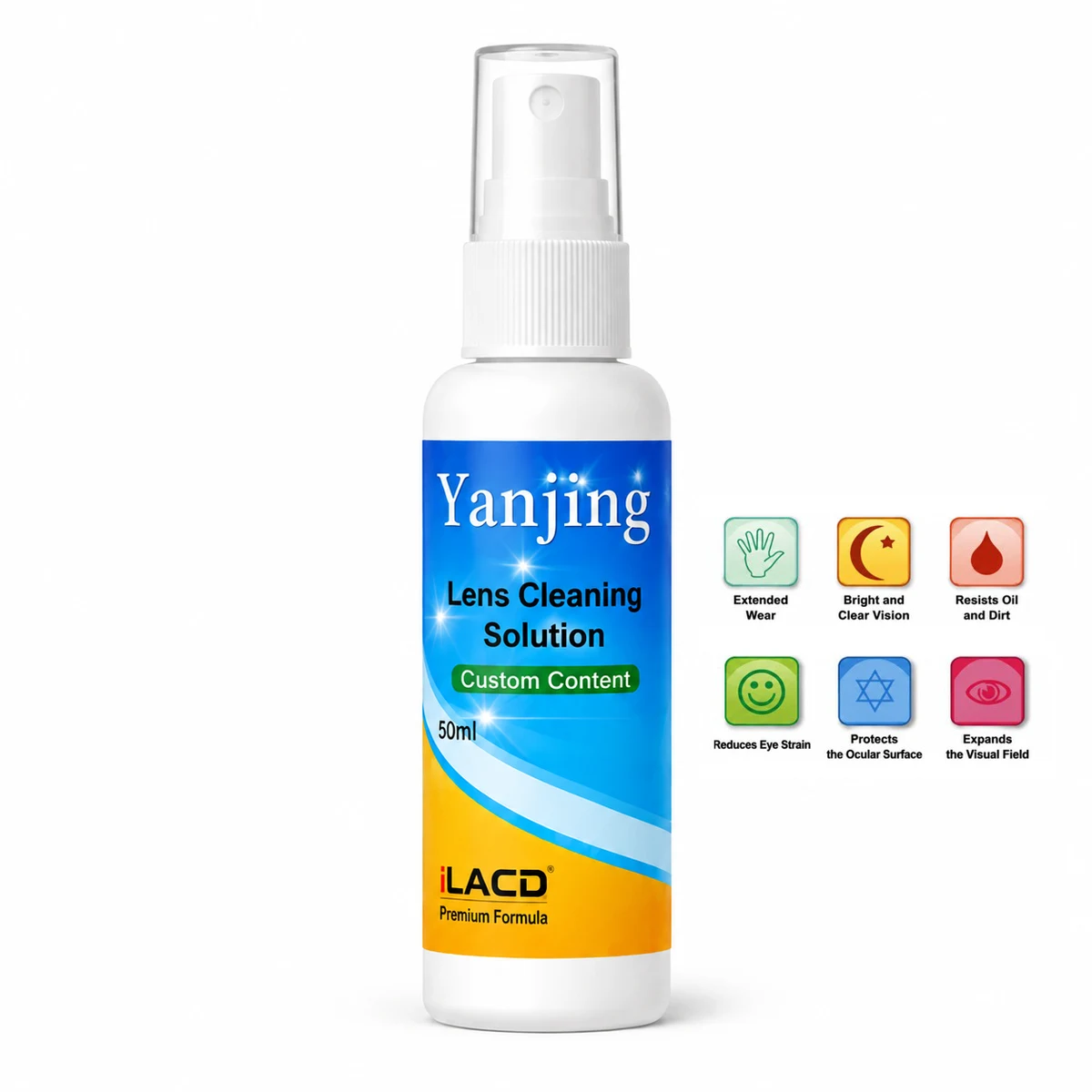 Bottle Eyeglass Cleaner - Full Bleed Label 1