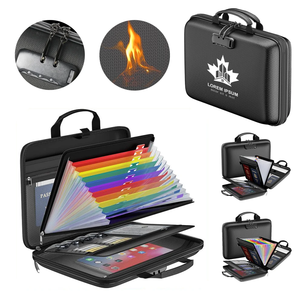 EVA Fireproof Hard-Shell Document Organizer 1