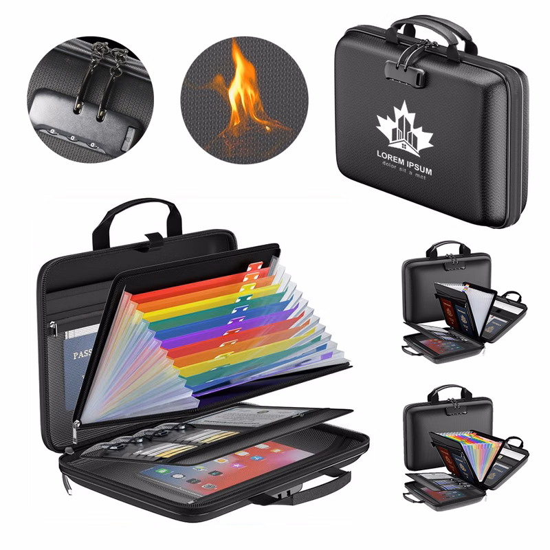 EVA Fireproof Hard-Shell Document Organizer