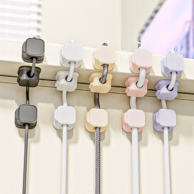 Magnetic Cable Clips Smooth Adjustable Cord Holder
