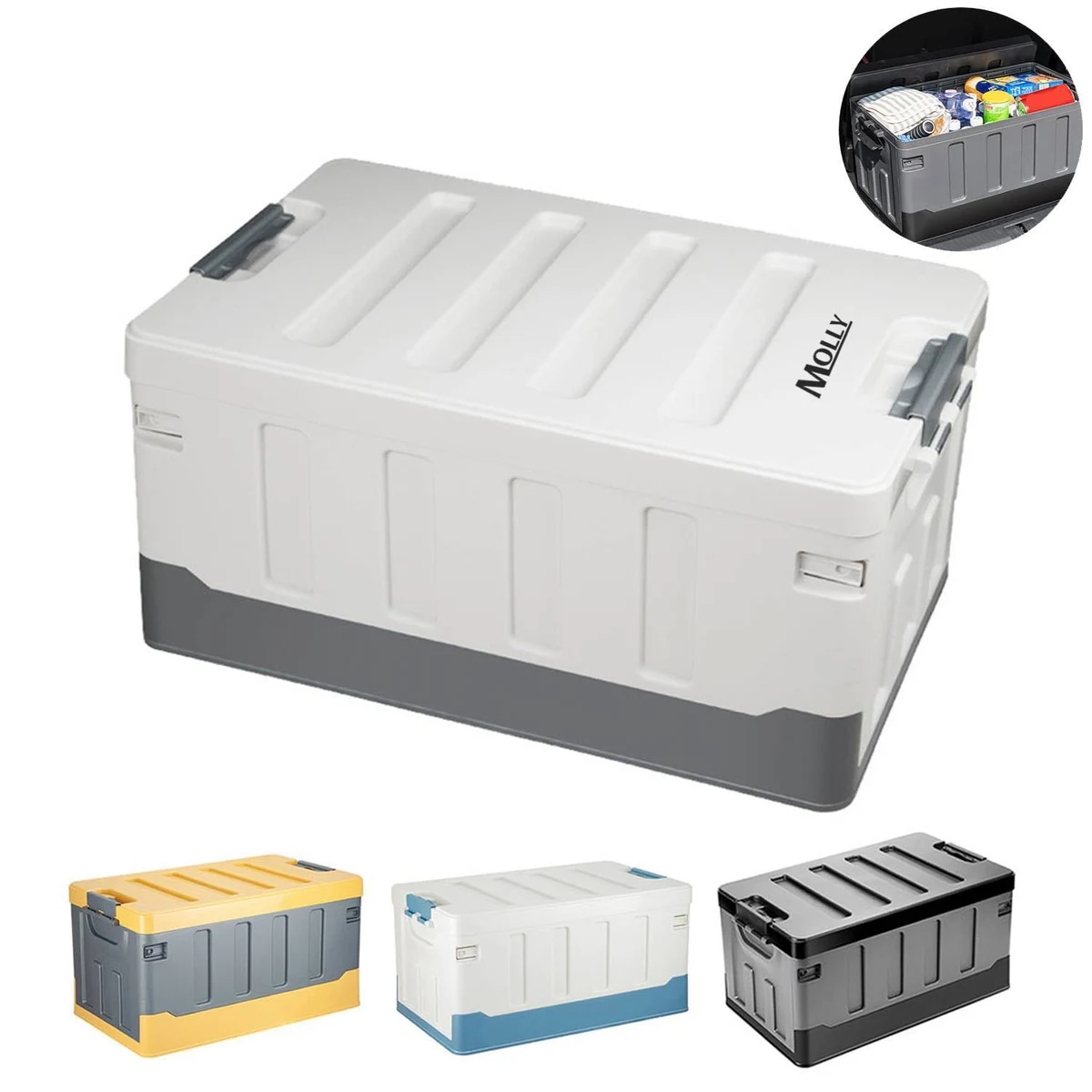 Foldable Plastic Car Trunk Organizer Box 1