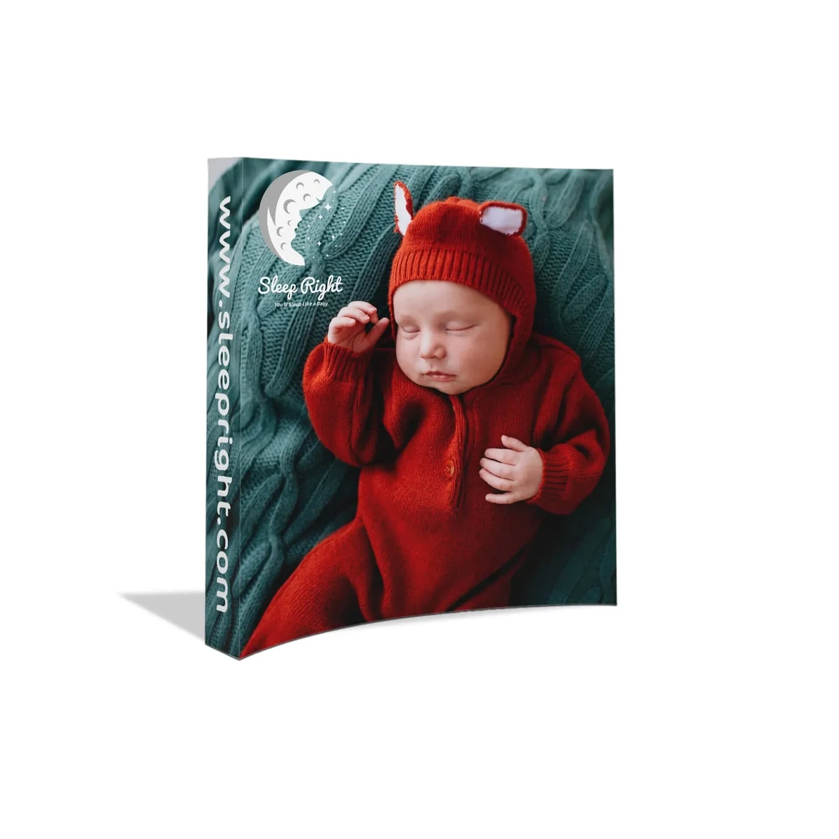 8ft Custom Curved Fabric Pop-Up Display 1