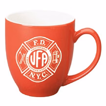 15 oz. Red Ceramic Bistro Mug