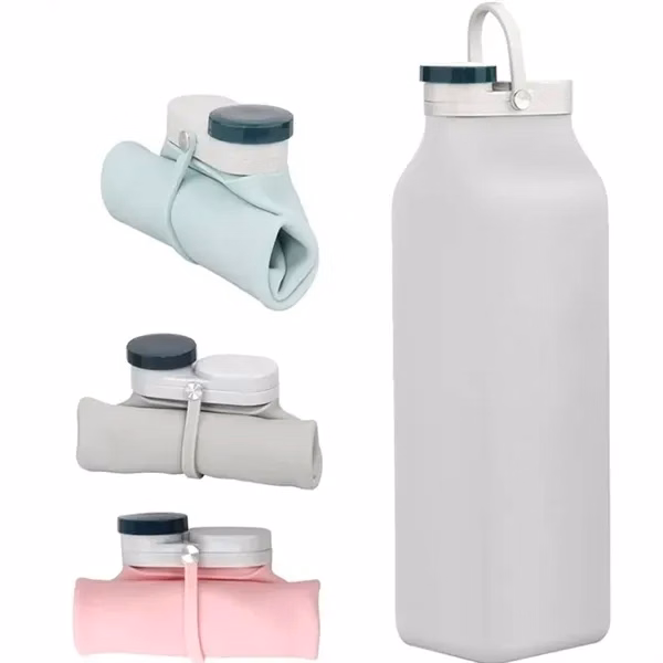 Portable Silicone Folding Water Cup with 20 oz Capacity